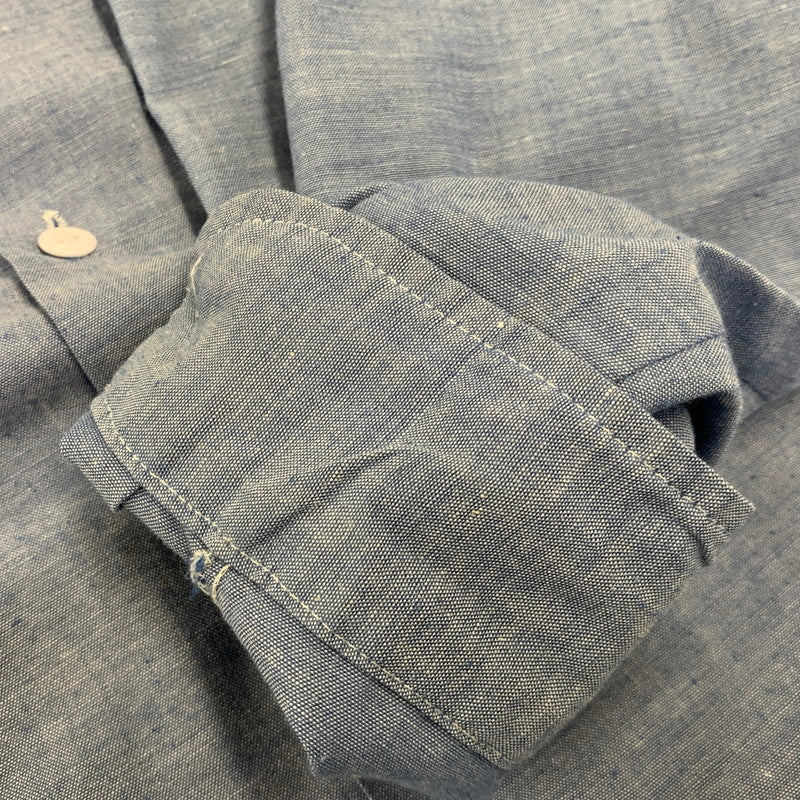 【中古品】【メンズ】 BIG MAC ビッグマック FLOUR PATTERN CHAMBRAY LS SHIRT シャンブレー ロングスリーブ シャツ トップス 146-260706-kh-02-izu カラー：ブルー 万代Net店