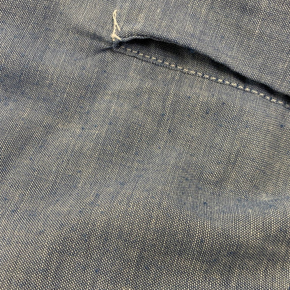 【中古品】【メンズ】 BIG MAC ビッグマック FLOUR PATTERN CHAMBRAY LS SHIRT シャンブレー ロングスリーブ シャツ トップス 146-260706-kh-02-izu カラー：ブルー 万代Net店