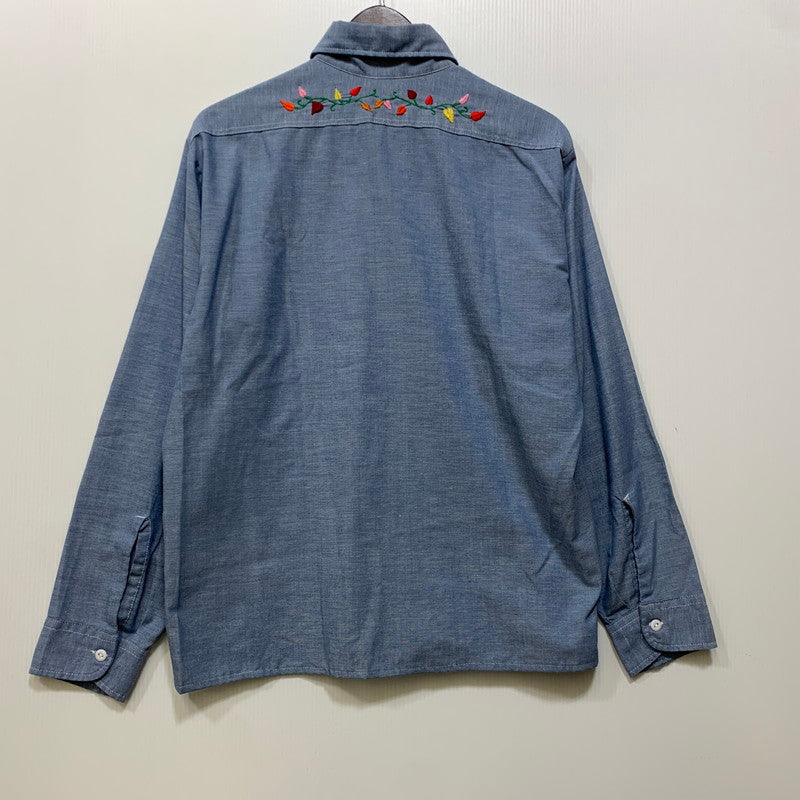 【中古品】【メンズ】 BIG MAC ビッグマック FLOUR PATTERN CHAMBRAY LS SHIRT シャンブレー ロングスリーブ シャツ トップス 146-260706-kh-02-izu カラー：ブルー 万代Net店
