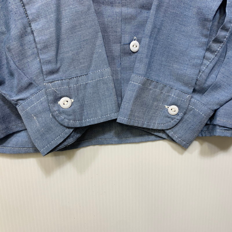 【中古品】【メンズ】 BIG MAC ビッグマック FLOUR PATTERN CHAMBRAY LS SHIRT シャンブレー ロングスリーブ シャツ トップス 146-260706-kh-02-izu カラー：ブルー 万代Net店