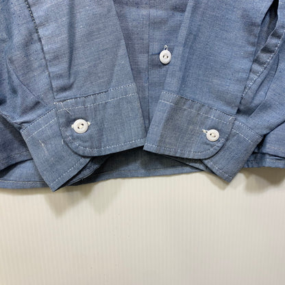 【中古品】【メンズ】 BIG MAC ビッグマック FLOUR PATTERN CHAMBRAY LS SHIRT シャンブレー ロングスリーブ シャツ トップス 146-260706-kh-02-izu カラー：ブルー 万代Net店
