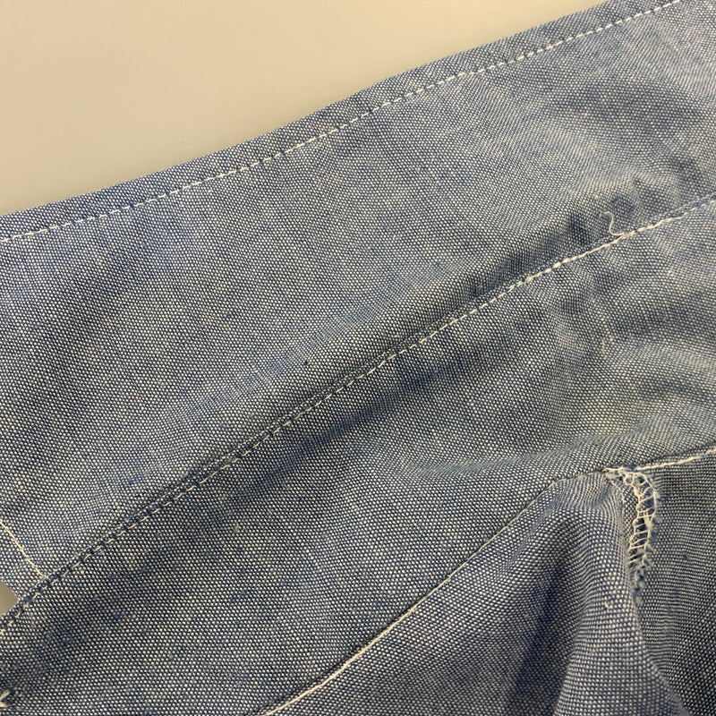 【中古品】【メンズ】 BIG MAC ビッグマック FLOUR PATTERN CHAMBRAY LS SHIRT シャンブレー ロングスリーブ シャツ トップス 146-260706-kh-02-izu カラー：ブルー 万代Net店
