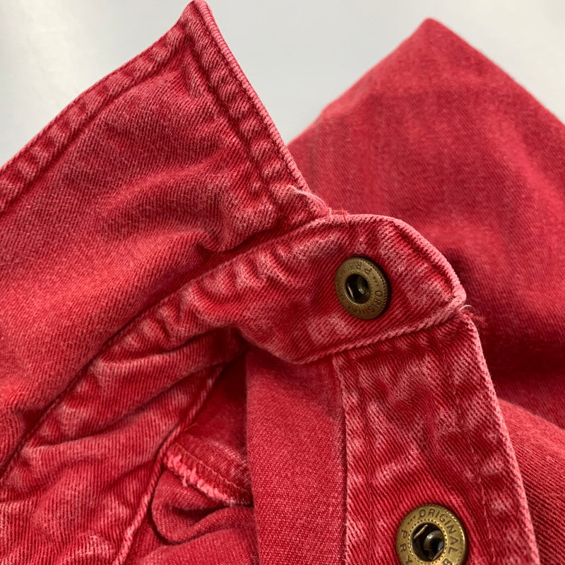 【中古品】【メンズ】 ORVIS オービス MALPAI USA製 HALF SNAP PULLOVER SHIRT マルパイ ハーフ スナップ プルオーバー シャツ トップス 146-260706-kh-01-izu サイズ：L カラー：レッド 万代Net店