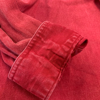 【中古品】【メンズ】 ORVIS オービス MALPAI USA製 HALF SNAP PULLOVER SHIRT マルパイ ハーフ スナップ プルオーバー シャツ トップス 146-260706-kh-01-izu サイズ：L カラー：レッド 万代Net店