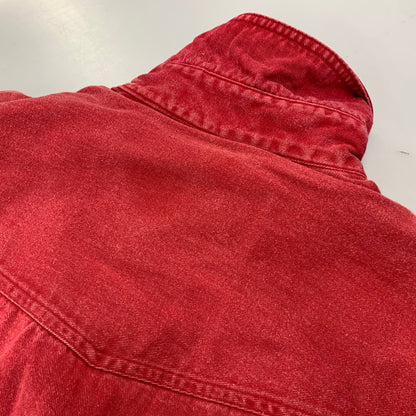 【中古品】【メンズ】 ORVIS オービス MALPAI USA製 HALF SNAP PULLOVER SHIRT マルパイ ハーフ スナップ プルオーバー シャツ トップス 146-260706-kh-01-izu サイズ：L カラー：レッド 万代Net店