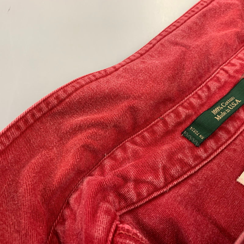 【中古品】【メンズ】 ORVIS オービス MALPAI USA製 HALF SNAP PULLOVER SHIRT マルパイ ハーフ スナップ プルオーバー シャツ トップス 146-260706-kh-01-izu サイズ：L カラー：レッド 万代Net店