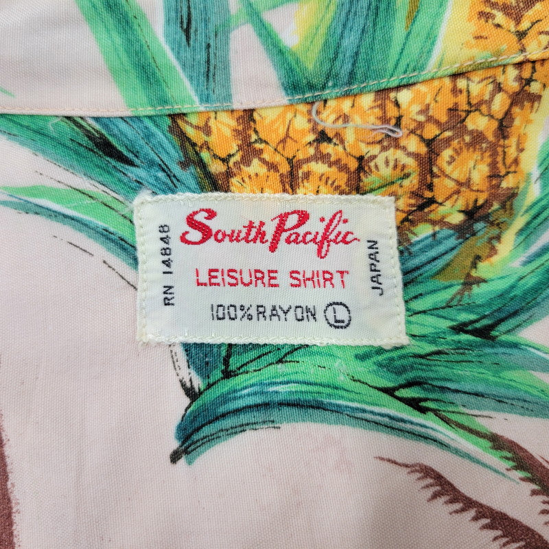 【現状渡し品】【メンズ】 SOUTH PACIFIC サウスパシフィック 日本製 SS RAYON ALOHA SHIRT ショートスリーブ レーヨン アロハ シャツ トップス 半袖 146-260706-cs-15-izu サイズ：L カラー：マルチ 万代Net店