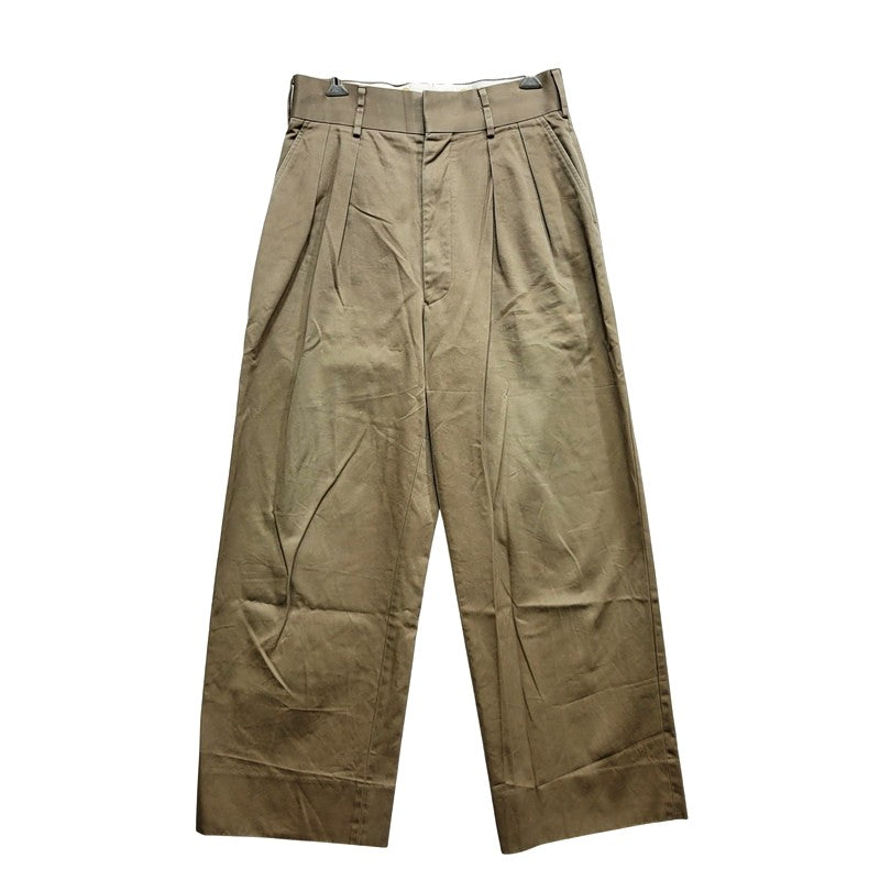 【現状渡し品】【メンズ】 CRST J.PRESS クレスト J.プレス × DIGAWEL ディガウェル 2-TUCK CHINO PANTS 2タック チノパンツ 158-260720-as-10-izu サイズ：1 カラー：ベージュ 万代Net店