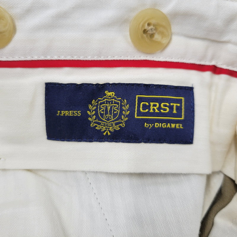 【現状渡し品】【メンズ】 CRST J.PRESS クレスト J.プレス × DIGAWEL ディガウェル 2-TUCK CHINO PANTS 2タック チノパンツ 158-260720-as-10-izu サイズ：1 カラー：ベージュ 万代Net店