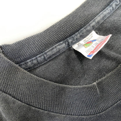 【現状渡し品】【メンズ】 FRUIT OF THE LOOM フルーツオブザルーム RUSTY WALLACE NO.2 RACING CAR PRINT S/S TEE ラスティ ワレス レーシング 半袖Tシャツ USA製 146-260801-as-27-izu サイズ：XL カラー：ブラック 万代Net店
