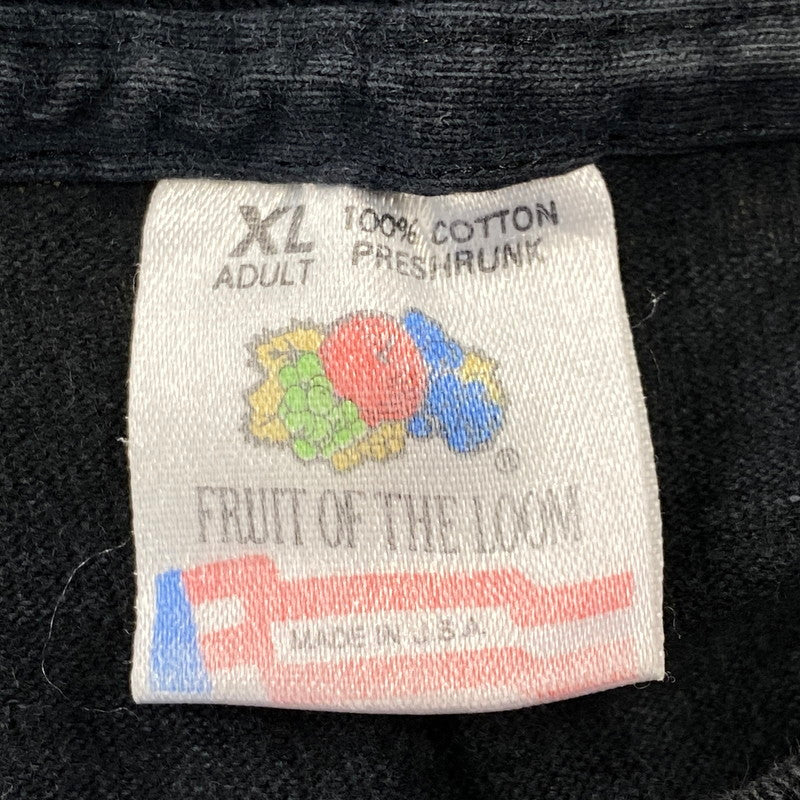 【現状渡し品】【メンズ】 FRUIT OF THE LOOM フルーツオブザルーム RUSTY WALLACE NO.2 RACING CAR PRINT S/S TEE ラスティ ワレス レーシング 半袖Tシャツ USA製 146-260801-as-27-izu サイズ：XL カラー：ブラック 万代Net店