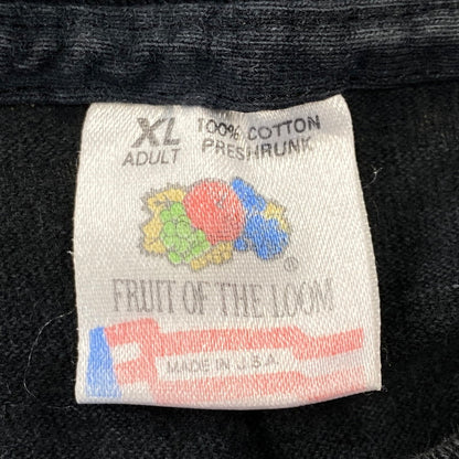 【現状渡し品】【メンズ】 FRUIT OF THE LOOM フルーツオブザルーム RUSTY WALLACE NO.2 RACING CAR PRINT S/S TEE ラスティ ワレス レーシング 半袖Tシャツ USA製 146-260801-as-27-izu サイズ：XL カラー：ブラック 万代Net店