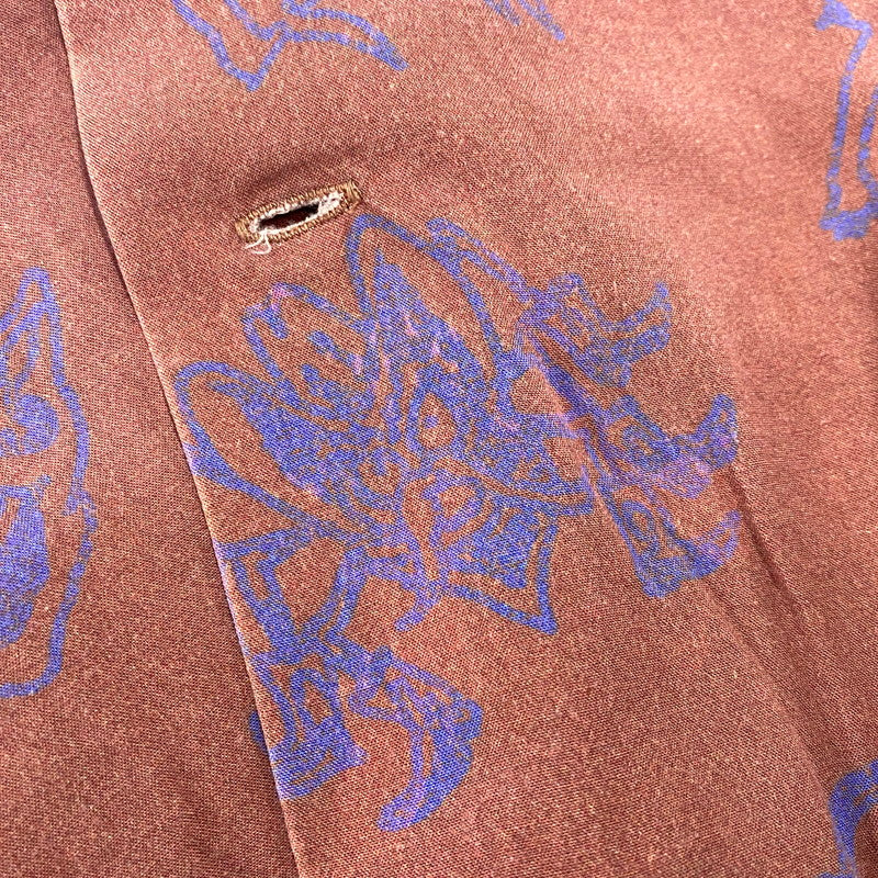 【中古品】【メンズ】 DOUBLE RAINBOUU ダブルレインボー × SUB-AGE サベージ 総柄 RAYON S S ALOHA SHIRT レーヨン ショートスリーブ アロハ シャツ トップス 半袖 142-260712-ya-16-izu サイズ：XL カラー：ブラウン 万代Net店