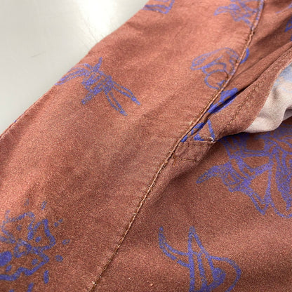 【中古品】【メンズ】 DOUBLE RAINBOUU ダブルレインボー × SUB-AGE サベージ 総柄 RAYON S S ALOHA SHIRT レーヨン ショートスリーブ アロハ シャツ トップス 半袖 142-260712-ya-16-izu サイズ：XL カラー：ブラウン 万代Net店