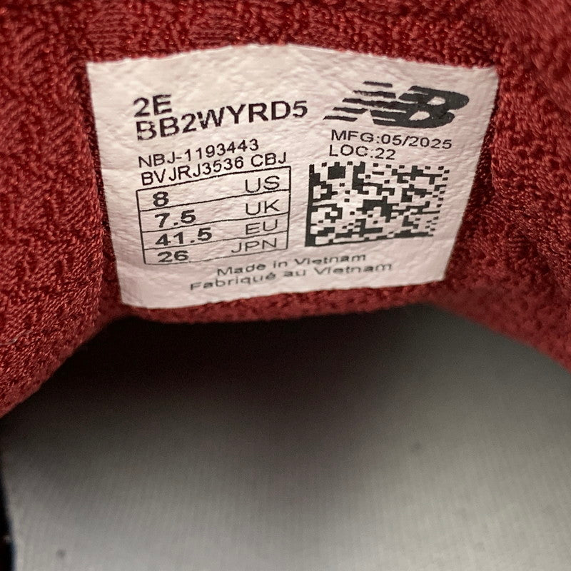 【中古品】【メンズ/レディース】 NEW BALANCE ニューバランス BB2WYRD5 TWO WXY V5 スニーカー シューズ 靴 162-260705-cs-10-izu サイズ：26cm カラー：レッド 万代Net店
