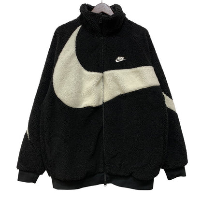 【中古品】【メンズ】 NIKE ナイキ BQ6546-011 BIG SWOOSH BOA JACKET ビッグ スウッシュ ボア ジャケット アウター 148-260706-kh-04-izu サイズ：XL カラー：ブラック×ホワイト 万代Net店