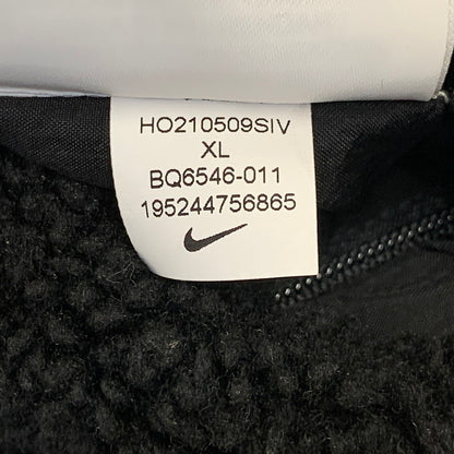 【中古品】【メンズ】 NIKE ナイキ BQ6546-011 BIG SWOOSH BOA JACKET ビッグ スウッシュ ボア ジャケット アウター 148-260706-kh-04-izu サイズ：XL カラー：ブラック×ホワイト 万代Net店