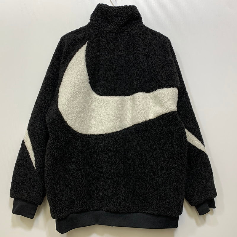 【中古品】【メンズ】 NIKE ナイキ BQ6546-011 BIG SWOOSH BOA JACKET ビッグ スウッシュ ボア ジャケット アウター 148-260706-kh-04-izu サイズ：XL カラー：ブラック×ホワイト 万代Net店