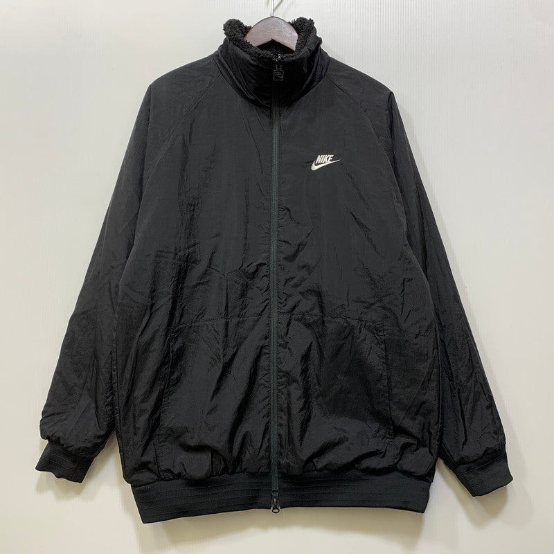 【中古品】【メンズ】 NIKE ナイキ BQ6546-011 BIG SWOOSH BOA JACKET ビッグ スウッシュ ボア ジャケット アウター 148-260706-kh-04-izu サイズ：XL カラー：ブラック×ホワイト 万代Net店