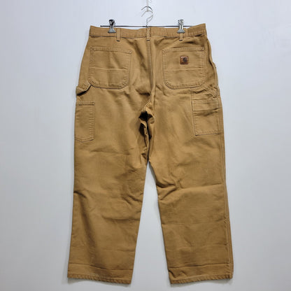 【中古品】【メンズ】 CARHARTT カーハート B11 BRN 16年製 メキシコ製 WASHED DUCK PAINTER PANTS ウォッシュド ダック ペインター パンツ ボトムス ズボン 157-260706-cs-20-izu サイズ：38×30 カラー：ブラウン 万代Net店