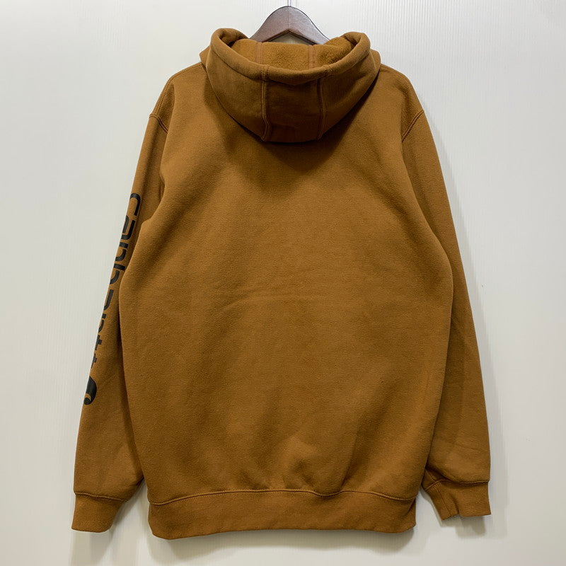 【中古品】【メンズ】 CARHARTT カーハート 906-488 メキシコ製 22年製 LOOSE FIT AEM LOGO HOODED SWEAT SHIRT ルーズフィット ロゴ フーデッド スウェット トップス 長袖 146-260730-cs-28-izu サイズ：M カラー：ブラウン 万代Net店
