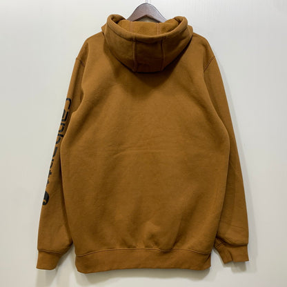 【中古品】【メンズ】 CARHARTT カーハート 906-488 メキシコ製 22年製 LOOSE FIT AEM LOGO HOODED SWEAT SHIRT ルーズフィット ロゴ フーデッド スウェット トップス 長袖 146-260730-cs-28-izu サイズ：M カラー：ブラウン 万代Net店