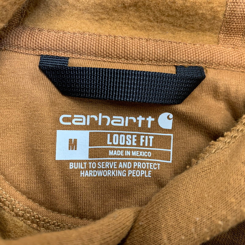 【中古品】【メンズ】 CARHARTT カーハート 906-488 メキシコ製 22年製 LOOSE FIT AEM LOGO HOODED SWEAT SHIRT ルーズフィット ロゴ フーデッド スウェット トップス 長袖 146-260730-cs-28-izu サイズ：M カラー：ブラウン 万代Net店