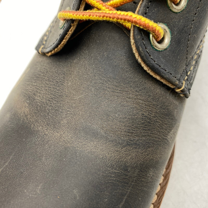 【中古品】【メンズ/レディース】 RED WING レッドウィング 8190 USA製 ROUNDE-TOE BOOTS ラウンドトゥ ブーツ 靴 164-260701-kh-09-izu サイズ：25 カラー：ブラック 万代Net店