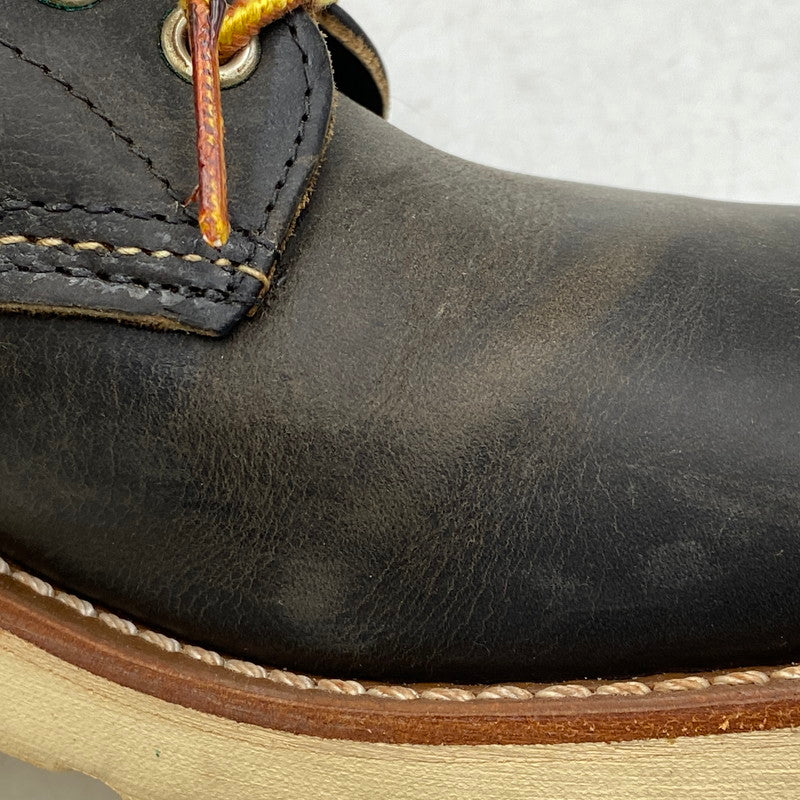 【中古品】【メンズ/レディース】 RED WING レッドウィング 8190 USA製 ROUNDE-TOE BOOTS ラウンドトゥ ブーツ 靴 164-260701-kh-09-izu サイズ：25 カラー：ブラック 万代Net店