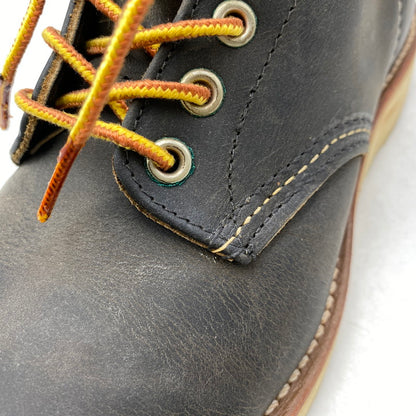 【中古品】【メンズ/レディース】 RED WING レッドウィング 8190 USA製 ROUNDE-TOE BOOTS ラウンドトゥ ブーツ 靴 164-260701-kh-09-izu サイズ：25 カラー：ブラック 万代Net店
