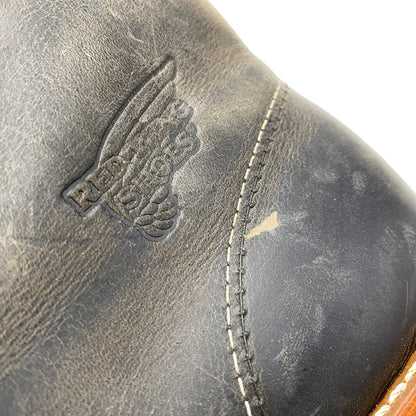 【中古品】【メンズ/レディース】 RED WING レッドウィング 8190 USA製 ROUNDE-TOE BOOTS ラウンドトゥ ブーツ 靴 164-260701-kh-09-izu サイズ：25 カラー：ブラック 万代Net店