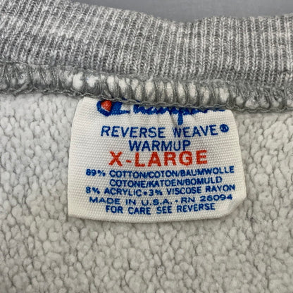 【中古品】【メンズ】 Champion チャンピオン REVERSE WEAVE SWEATSHIRT リバースウィーブ スウェットシャツ トレーナー USA製 トリコタグ後期 目有 146-260702-as-08-izu サイズ：XL カラー：グレー 万代Net店