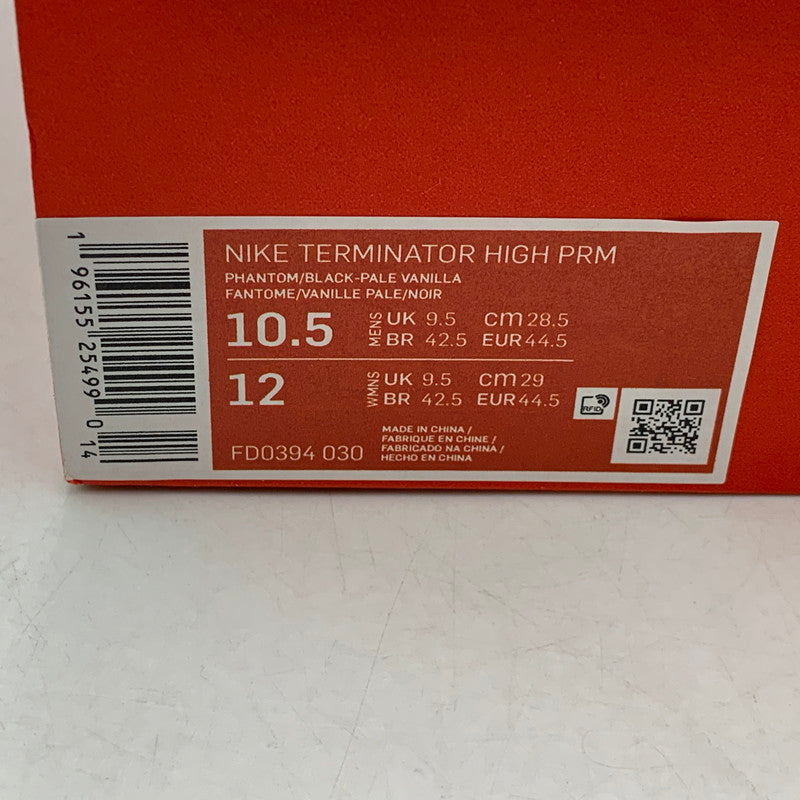 【中古品】【メンズ】 NIKE ナイキ FD0394-030 TERMINATOR HIGH ターミネーター ハイ スニーカー シューズ 靴 160-260705-cs-11-izu サイズ：28.5cm カラー：PHANTOM/BLACK-PALE VANILLA 万代Net店
