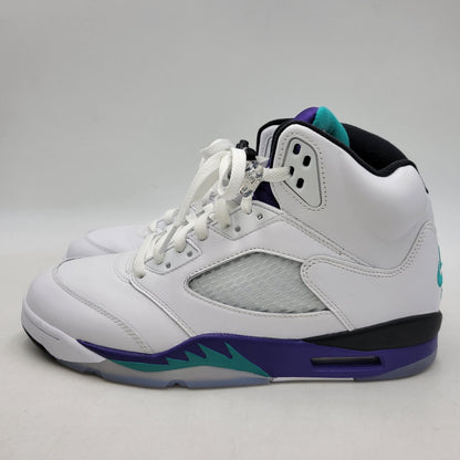 【中古品】【メンズ】 NIKE ナイキ HQ7978-100 AIR JORDAN 5 RETRO GRAPE (2025) エア ジョーダン 5 レトロ グレープ スニーカー 靴 160-260630-kh-09-izu サイズ：28.5 カラー：WHITE/NEW EMERALD-GRAPE ICE-BLACK 万代Net店