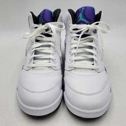 【中古品】【メンズ】 NIKE ナイキ HQ7978-100 AIR JORDAN 5 RETRO GRAPE (2025) エア ジョーダン 5 レトロ グレープ スニーカー 靴 160-260630-kh-09-izu サイズ：28.5 カラー：WHITE/NEW EMERALD-GRAPE ICE-BLACK 万代Net店