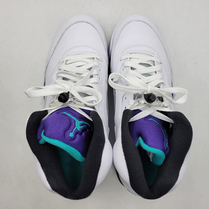 【中古品】【メンズ】 NIKE ナイキ HQ7978-100 AIR JORDAN 5 RETRO GRAPE (2025) エア ジョーダン 5 レトロ グレープ スニーカー 靴 160-260630-kh-09-izu サイズ：28.5 カラー：WHITE/NEW EMERALD-GRAPE ICE-BLACK 万代Net店
