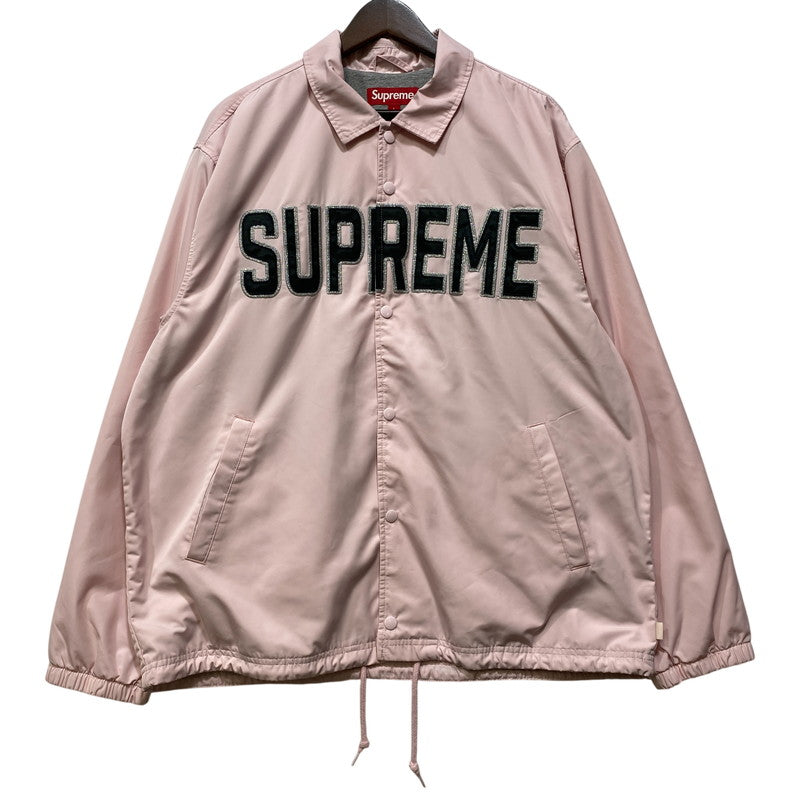 【中古品】【メンズ】 SUPREME シュプリーム SPELLOUT COACHES JACKET スペルアウト コーチ ジャケット アウター 149-260701-kh-07-izu サイズ：L カラー：ピンク 万代Net店