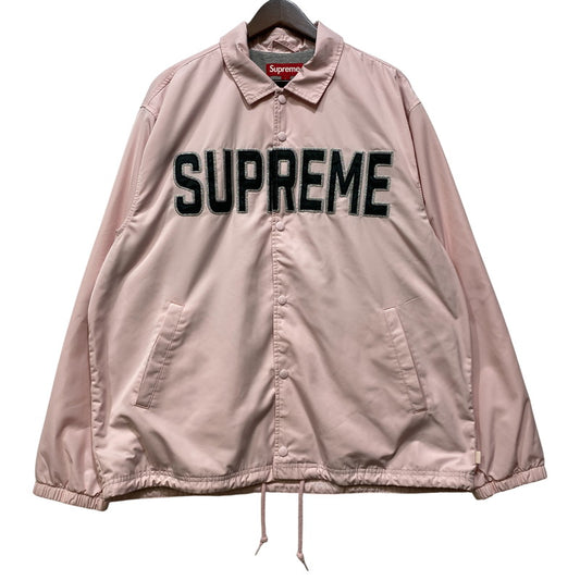 【中古品】【メンズ】 SUPREME シュプリーム SPELLOUT COACHES JACKET スペルアウト コーチ ジャケット アウター 149-260701-kh-07-izu サイズ：L カラー：ピンク 万代Net店