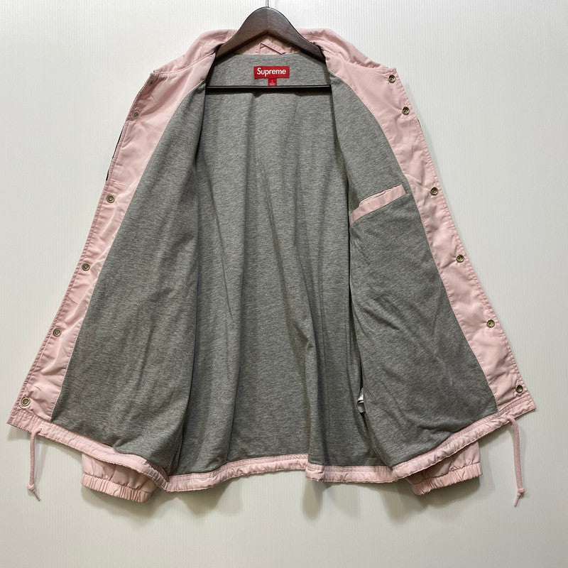 【中古品】【メンズ】 SUPREME シュプリーム SPELLOUT COACHES JACKET スペルアウト コーチ ジャケット アウター 149-260701-kh-07-izu サイズ：L カラー：ピンク 万代Net店