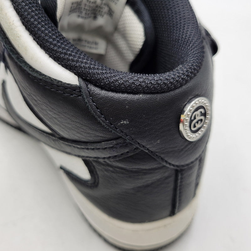 【中古品】【メンズ】 NIKE ナイキ × STUSSY ステューシー DJ7840-002 AIR FORCE 1 MID エア フォース 1 ミッド スニーカー 靴 160-260630-kh-07-izu サイズ：26.5 カラー：BLACK/BLACK-WHITE 万代Net店