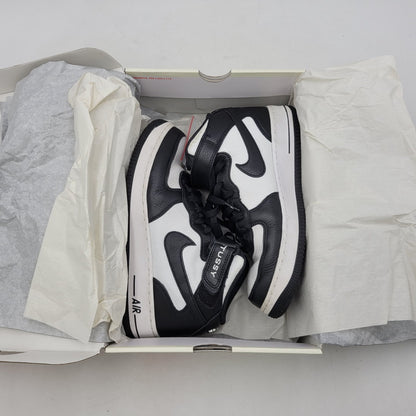 【中古品】【メンズ】 NIKE ナイキ × STUSSY ステューシー DJ7840-002 AIR FORCE 1 MID エア フォース 1 ミッド スニーカー 靴 160-260630-kh-07-izu サイズ：26.5 カラー：BLACK/BLACK-WHITE 万代Net店