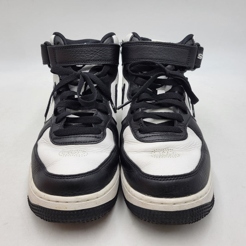【中古品】【メンズ】 NIKE ナイキ × STUSSY ステューシー DJ7840-002 AIR FORCE 1 MID エア フォース 1 ミッド スニーカー 靴 160-260630-kh-07-izu サイズ：26.5 カラー：BLACK/BLACK-WHITE 万代Net店