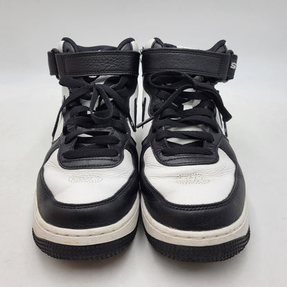 【中古品】【メンズ】 NIKE ナイキ × STUSSY ステューシー DJ7840-002 AIR FORCE 1 MID エア フォース 1 ミッド スニーカー 靴 160-260630-kh-07-izu サイズ：26.5 カラー：BLACK/BLACK-WHITE 万代Net店