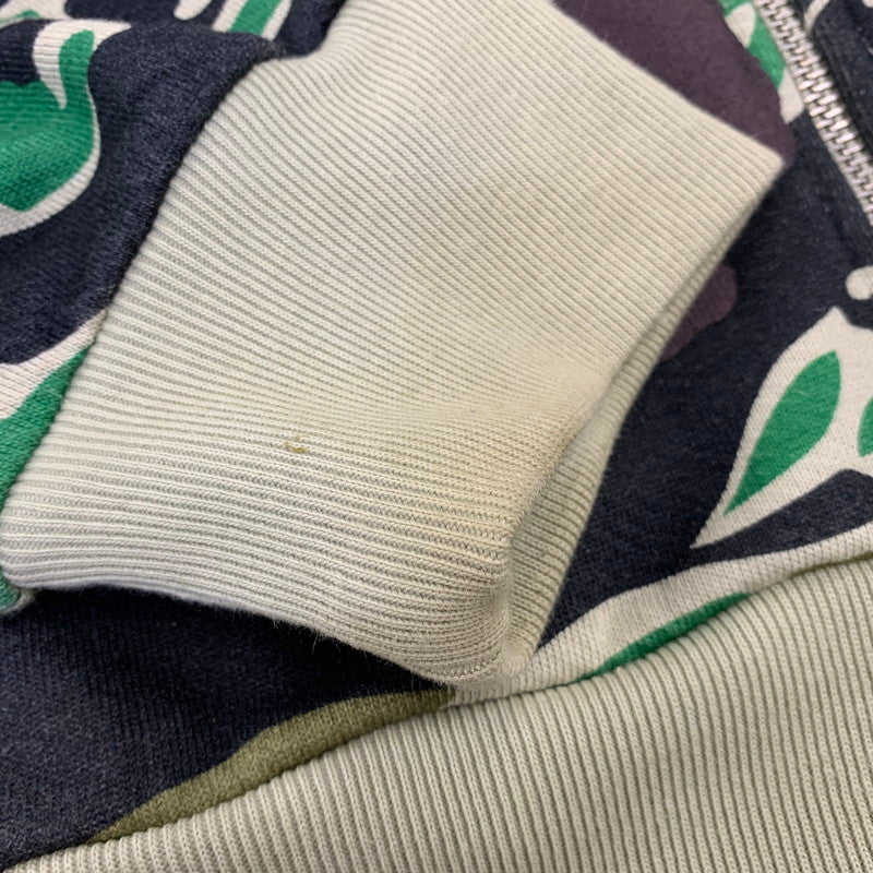 【中古品】【メンズ】 DENIM TEARS デニムティアーズ GREEN CAMO COTTON WREATH ZIP HOODIE グリーン カモ コットン リース ジップ フーディー パーカー トップス 142-260701-kh-21-izu サイズ：M カラー：マルチ 万代Net店