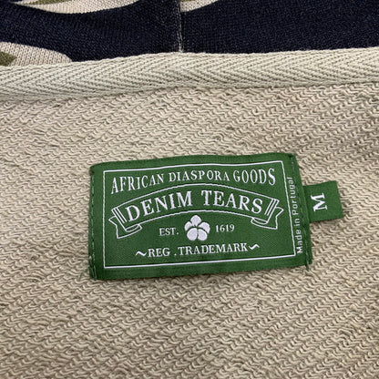 【中古品】【メンズ】 DENIM TEARS デニムティアーズ GREEN CAMO COTTON WREATH ZIP HOODIE グリーン カモ コットン リース ジップ フーディー パーカー トップス 142-260701-kh-21-izu サイズ：M カラー：マルチ 万代Net店