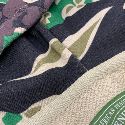 【中古品】【メンズ】 DENIM TEARS デニムティアーズ GREEN CAMO COTTON WREATH ZIP HOODIE グリーン カモ コットン リース ジップ フーディー パーカー トップス 142-260701-kh-21-izu サイズ：M カラー：マルチ 万代Net店