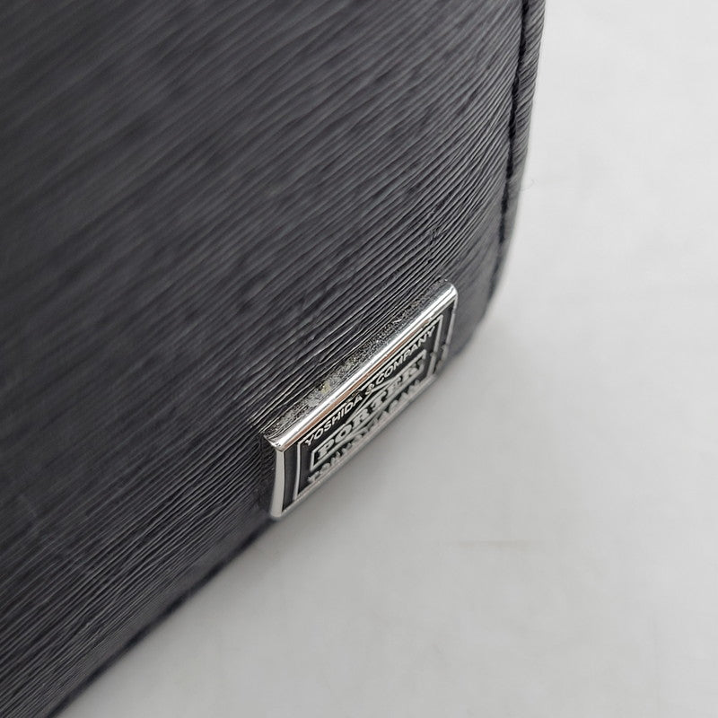 【中古品】【メンズ/レディース】 PORTER ポーター CURRENT WALLET カレント ウォレット 財布 201-260708-as-08-izu カラー：ブラック 万代Net店