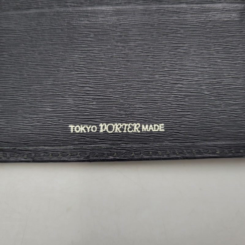 【中古品】【メンズ/レディース】 PORTER ポーター CURRENT WALLET カレント ウォレット 財布 201-260708-as-08-izu カラー：ブラック 万代Net店