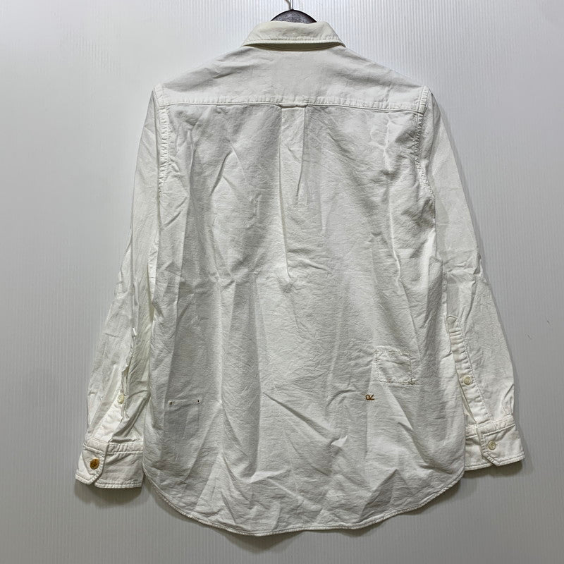 【中古品】【メンズ】 45R フォーティーファイブアール 51130144 ダブルガーゼの908ローファーシャツ トップス 145-260701-kh-19-izu サイズ：2 カラー：ホワイト 万代Net店