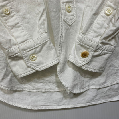 【中古品】【メンズ】 45R フォーティーファイブアール 51130144 ダブルガーゼの908ローファーシャツ トップス 145-260701-kh-19-izu サイズ：2 カラー：ホワイト 万代Net店